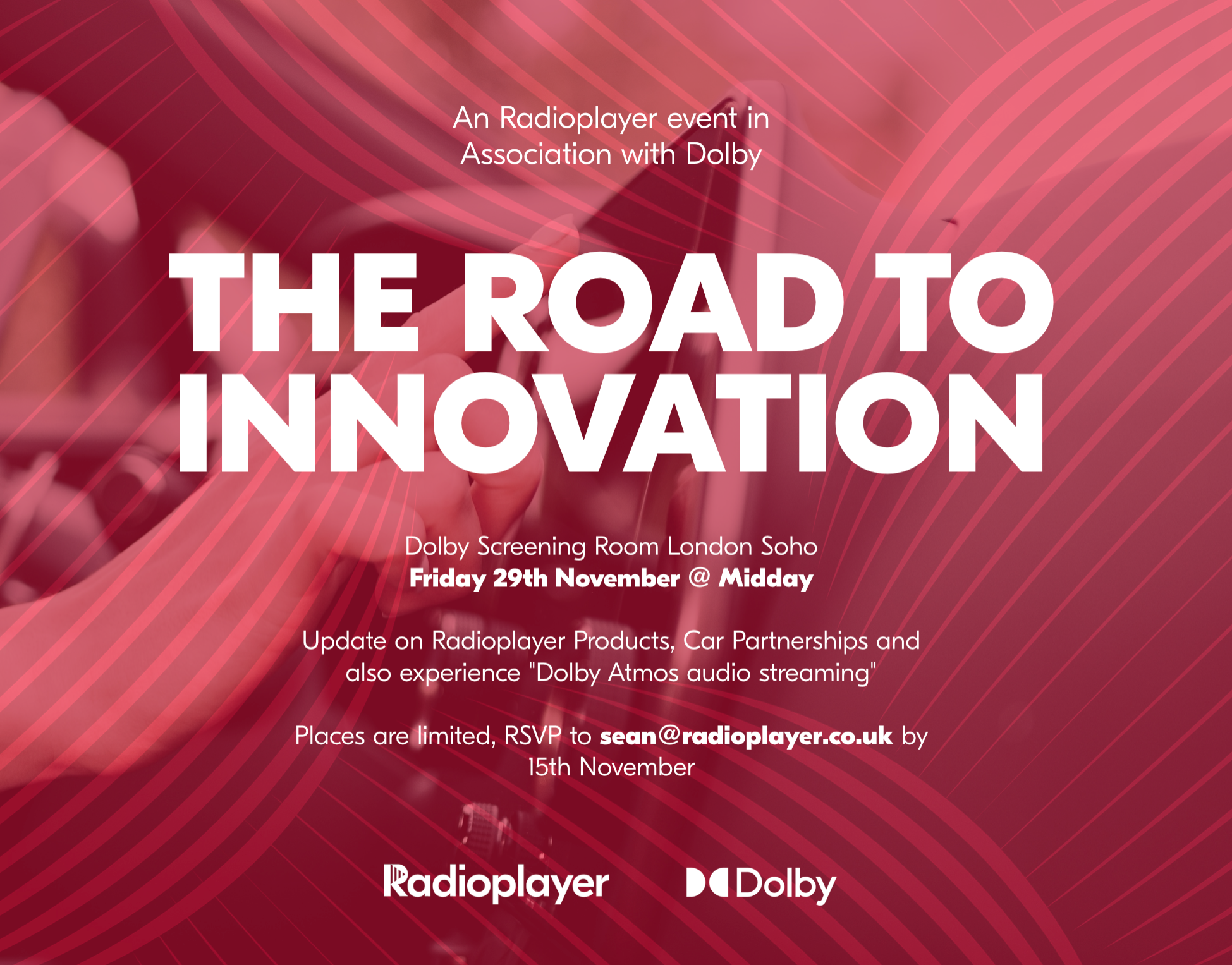 The Road to Innovation - Friday 29th November, 12pm